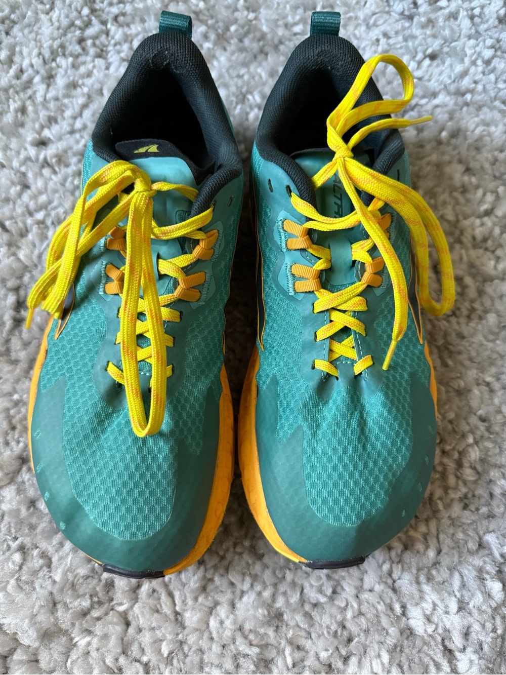 Altra Teal and Yellow Women's Athletic Running Shoes